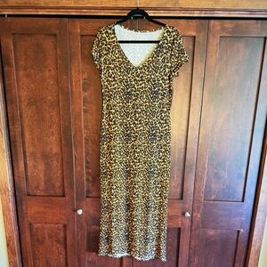 No Boundaries Leopard Print Maxi Dress